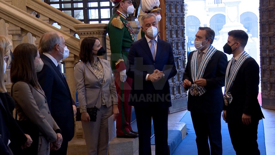 Il Presidente del Montenegro a San Marino per una visita di Stato