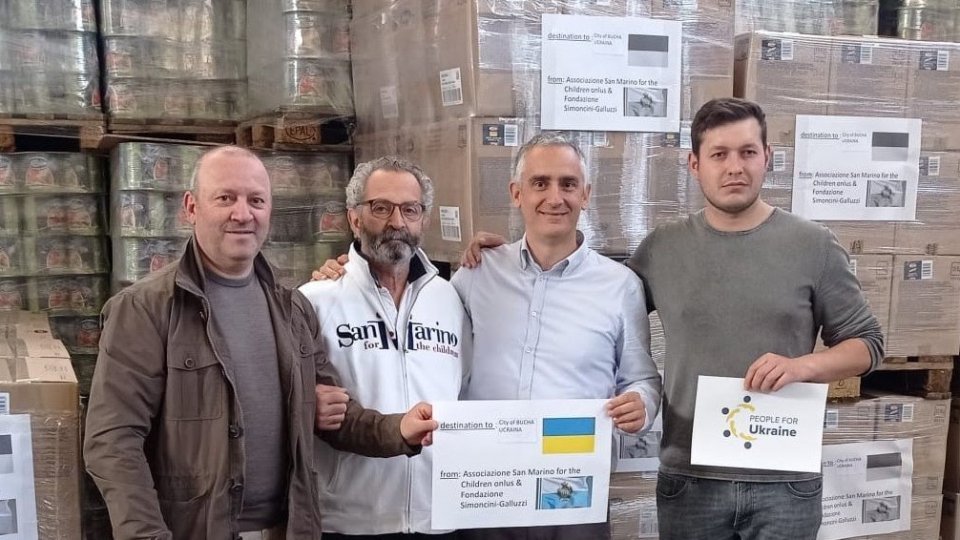 San Marino for the Children: 41 Quintali di beni alimentari per l'Ucraina