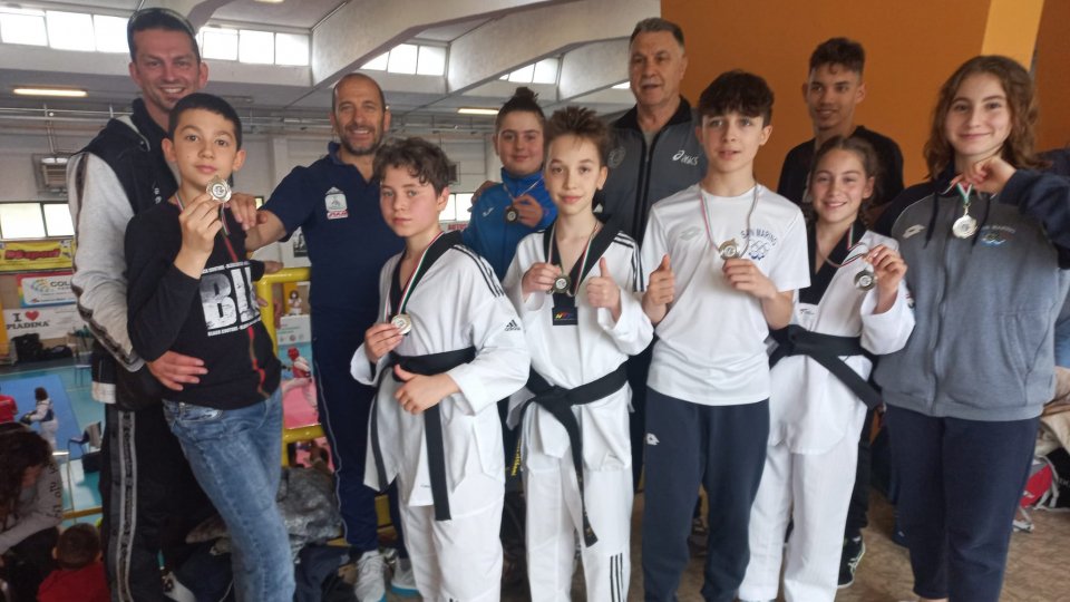 Teakwondo San Marino undici volte sul podio di Cattolica