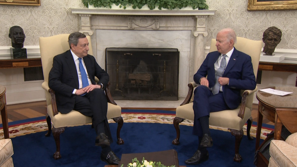 Colloquio Draghi-Biden, impegno per la pace; Premier: “Promuovere negoziati credibili”