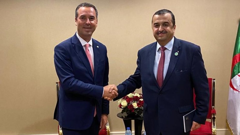 Il Segretario Lonfernini incontra Mohamed Arkab, Ministro dell’Energia dell’Algeria