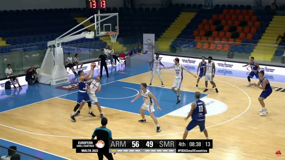 San Marino sconfitta dall'Armenia per 78 a 66