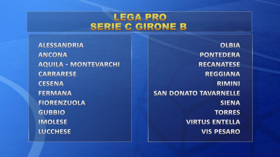 Serie C, ufficializzati i Gironi