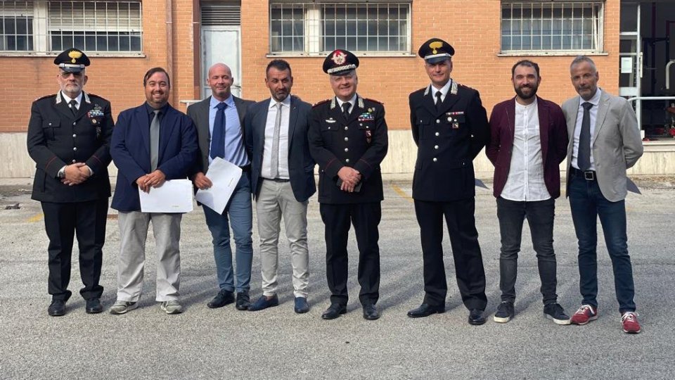 Rimini. Visita di commiato del generale Davide Angrisani, comandante della legione carabinieri Emilia Romagna