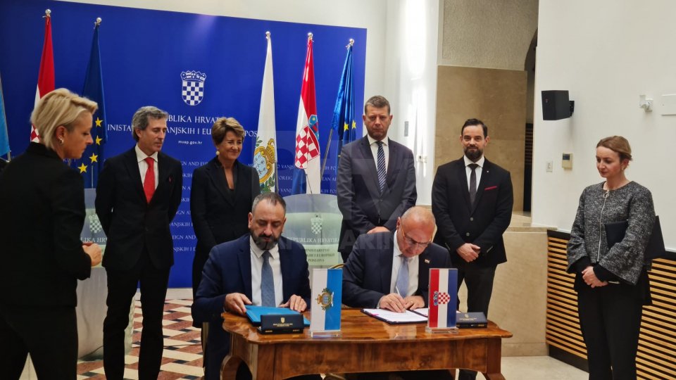 San Marino - Croazia: firmati due memorandum d'intesa