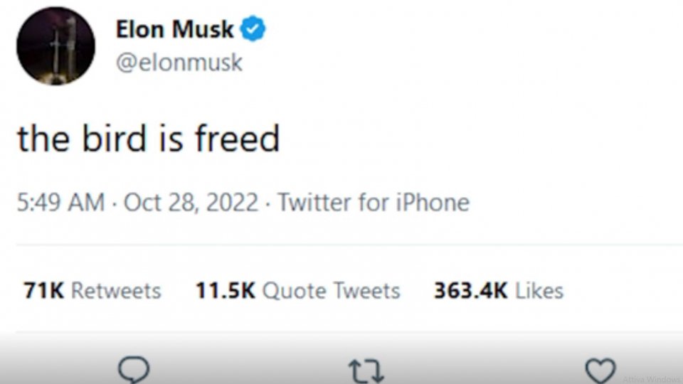 Il Tweet di Elon Musk @ebu.ch