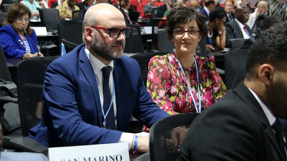 Il Segretario di Stato per il Territorio e l’Ambiente Stefano Canti presenta la “Dichiarazione di San Marino” alla ministeriale sull’urbanizzazione e i cambiamenti climatici