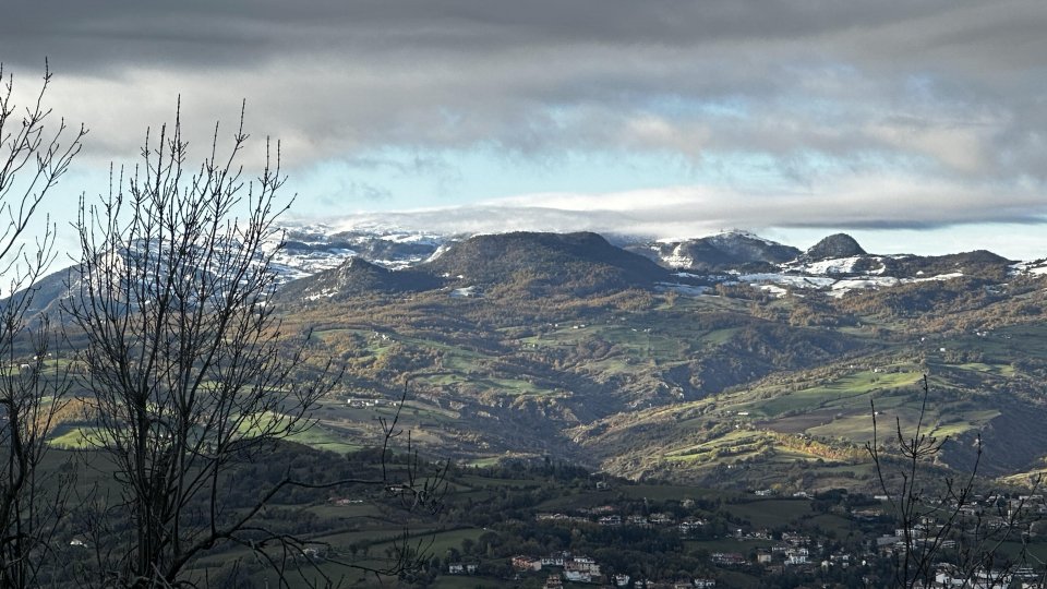 Prima neve sul Monte Carpegna