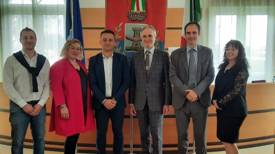 L’Ambasciatore d’Italia a San Marino ed il Comites in visita al Comune di  Misano Adriatico