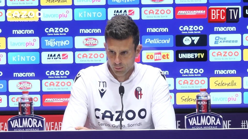 Sulla partita del Dall'Ara di Bologna le sensazioni del tecnico rossoblu Thiago Motta.