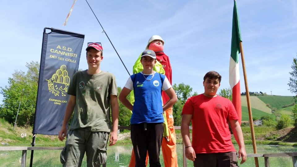 Il sammarinese Simon Moroni ha vinto la gara di pesca a Corinaldo