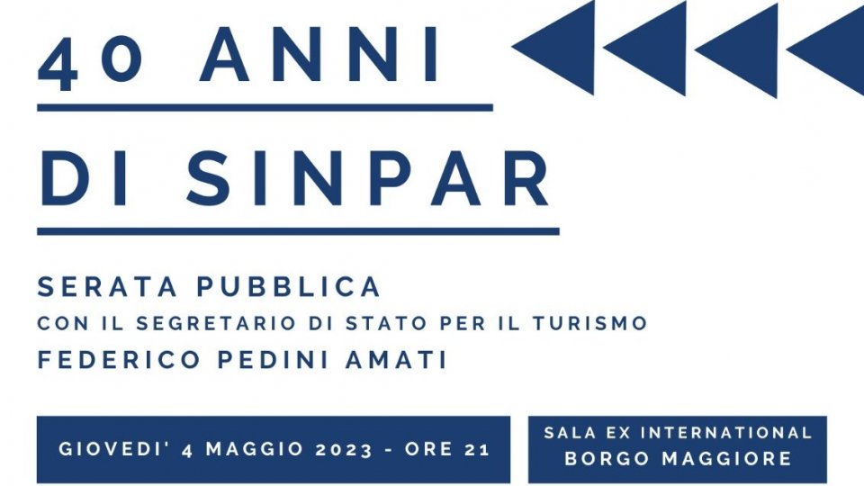 Convenzione Stato-SINPAR al centro di una serata pubblica organizzata dal Segretario di Stato per il Turismo Federico Pedini Amati