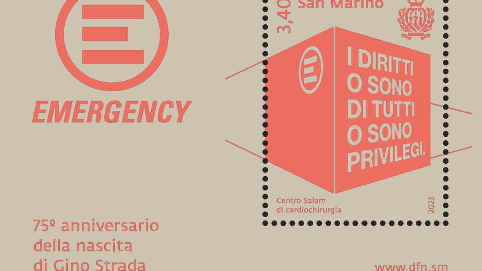 Per i 75 anni dalla nascita di Gino Strada la Repubblica di San Marino emetterà un francobollo celebrativo