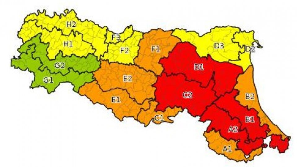 Protezione Civile: allerta rossa in Regione, arancione in riviera per piogge