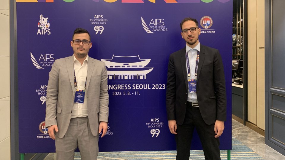 Luca Pelliccioni e Alessandro Ciacci i rappresentanti di San Marino al Congresso di Seoul della Stampa Sportiva Internazionale.