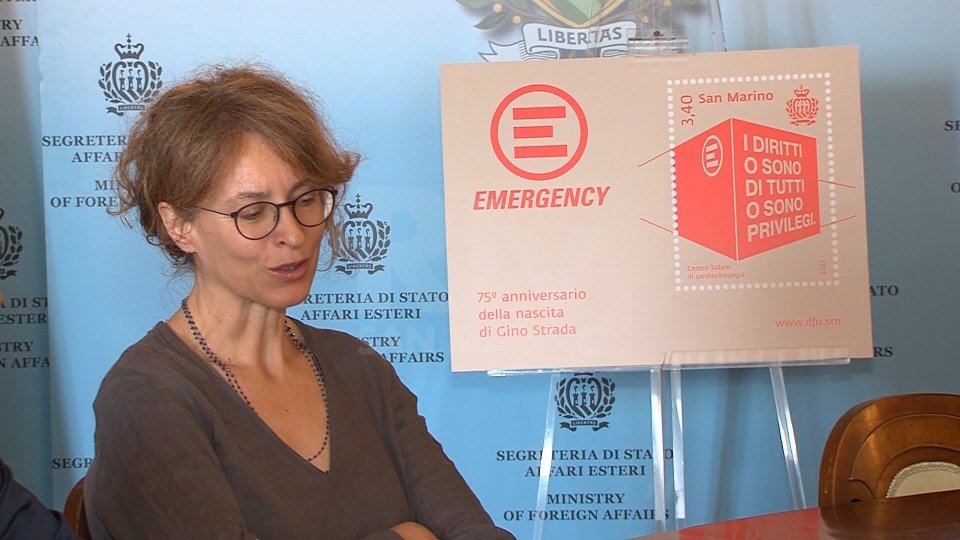 Nel servizio le interviste a Simonetta Gola (Emergency) e Gian Luca Amici (direttore generale Poste San Marino)