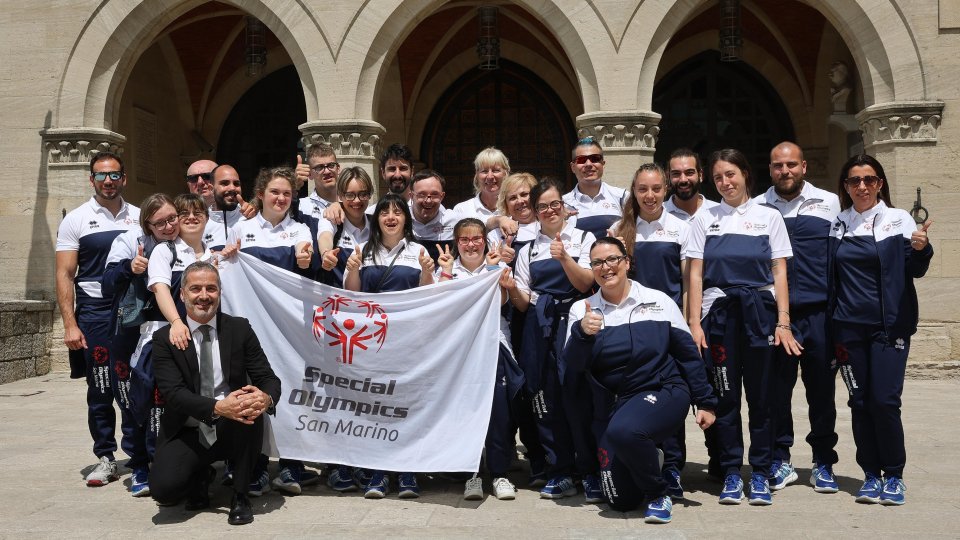 I Capitani Reggenti ricevono gli atleti che prenderanno parte agli Special Olympics World Games di Berlino
