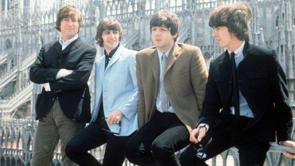 I Beatles sulla terrazza dell'Hotel Duomo nel 1965
