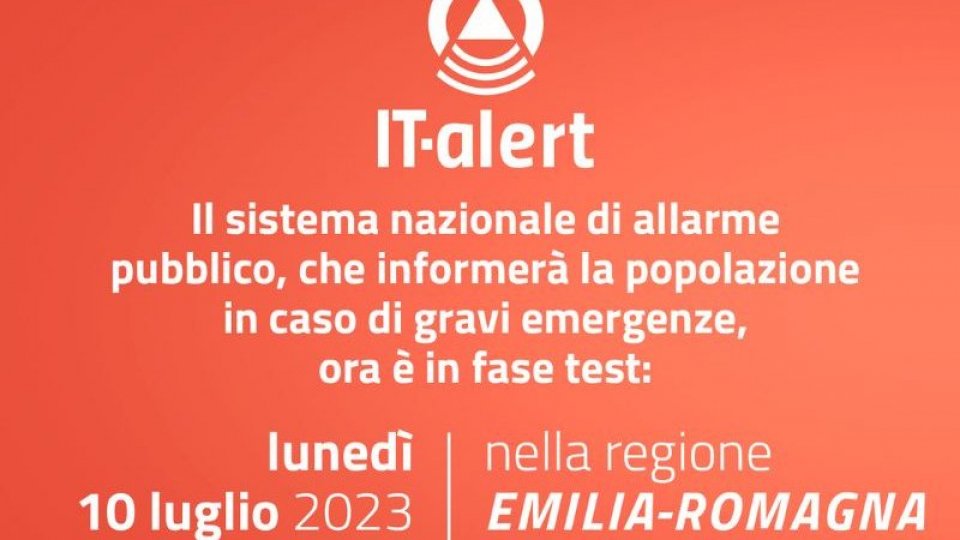 IT-alert: oggi il messaggio di prova in Emilia Romagna e a San Marino