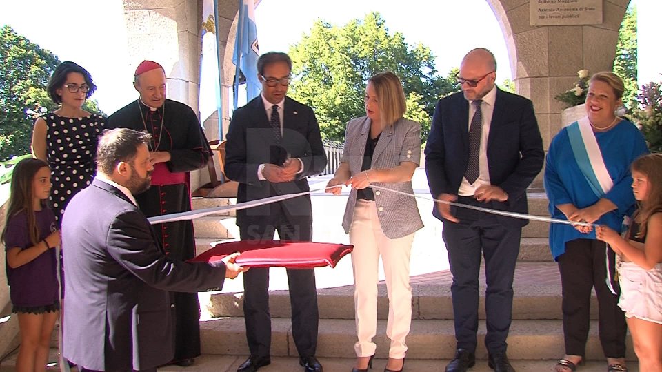 La Reggenza inaugura i portici restaurati a Borgo Maggiore