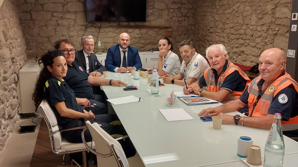 Il Coordinamento Volontari VAB Lazio in visita alla Protezione Civile sammarinese