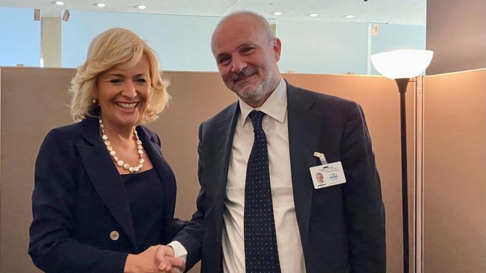 New York, Il Segretario di Stato Mularoni ha incontrato il Ministro della Salute della Repubblica Italiano