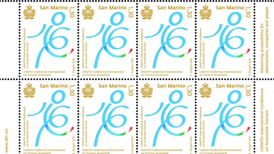 Un francobollo per la Conferenza Internazionale sul Turismo Accessibile UNWTO di San Marino