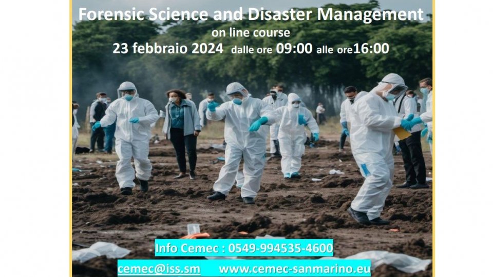 Cemec. Corso online gratuito: "Forensic Science and Disaster Management"  23 febbraio 2024,