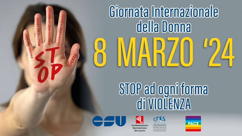 8 marzo, Csu: "Stop ad ogni forma di violenza!"