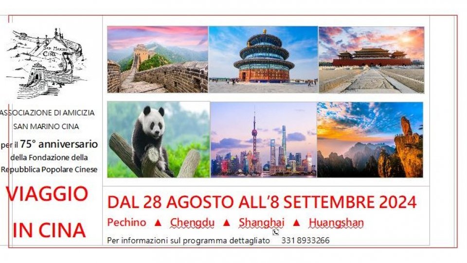 “Viaggio dell’Amicizia” in Cina 28 agosto – 8 settembre 2024