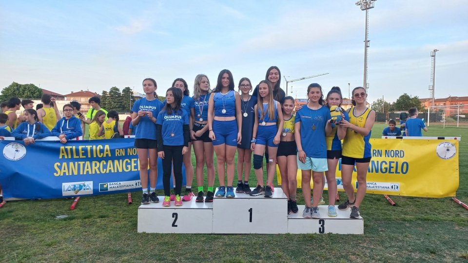Atletica leggera: oro per la staffetta 4x100m ragazze della San Marino Athletics Academy