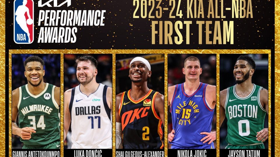 I tre quintetti ideali NBA 2023 - 2024
