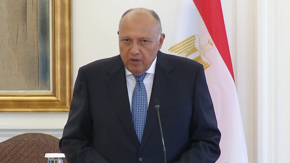 Il ministro egiziano degli Esteri Sameh Shoukry (foto di repertorio)