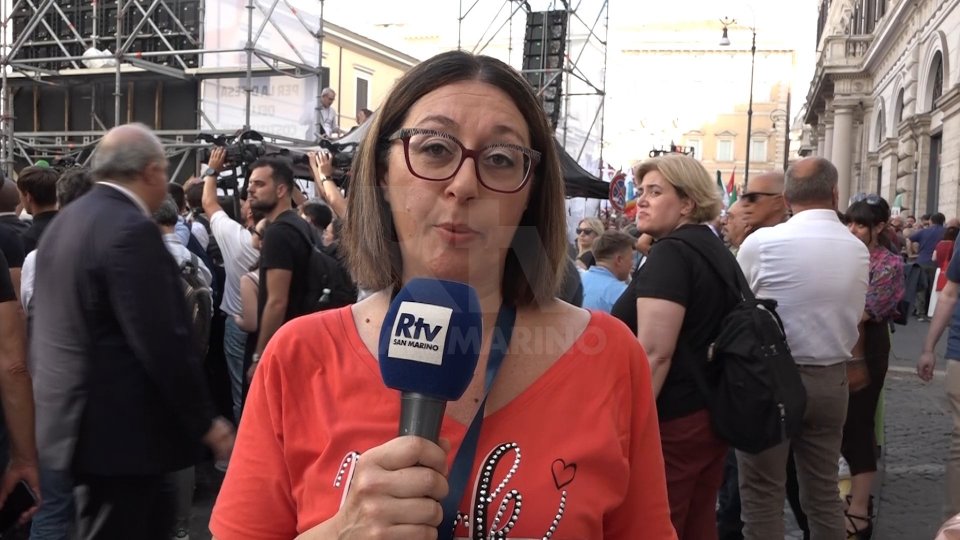 Nel video il collegamento di Francesca Biliotti al TG San Marino