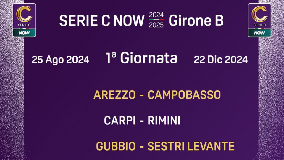 La Lega Pro ha reso noto il calendario di Serie C 2024 - 2025