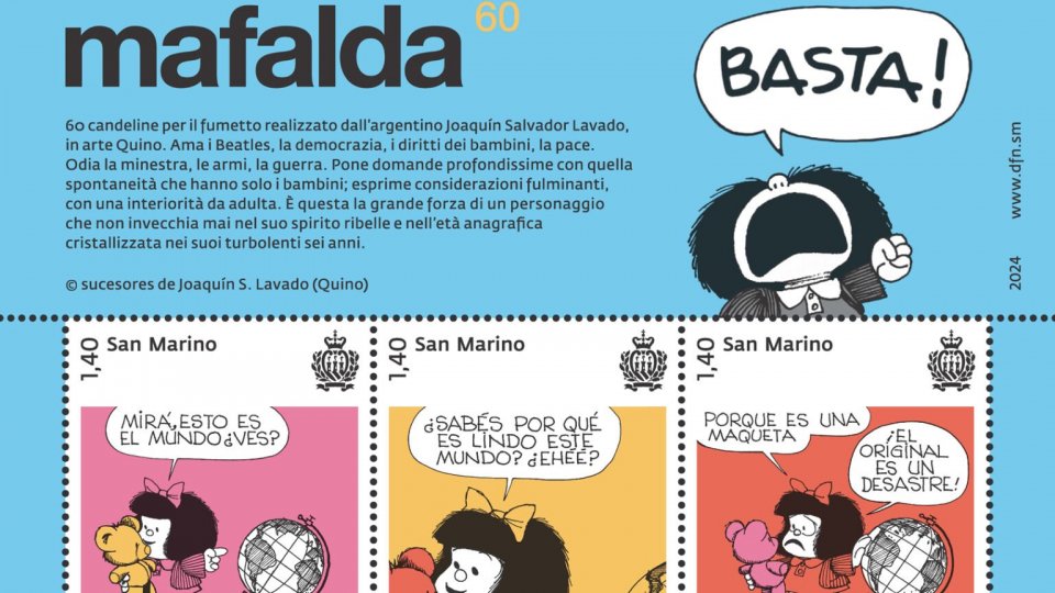 Cartoon Club e Poste San Marino festeggiano i 60 anni di Mafalda