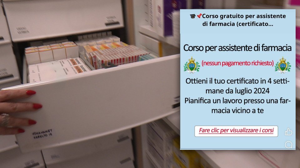 Truffa on line: promosso corso di assistente farmacista a San Marino