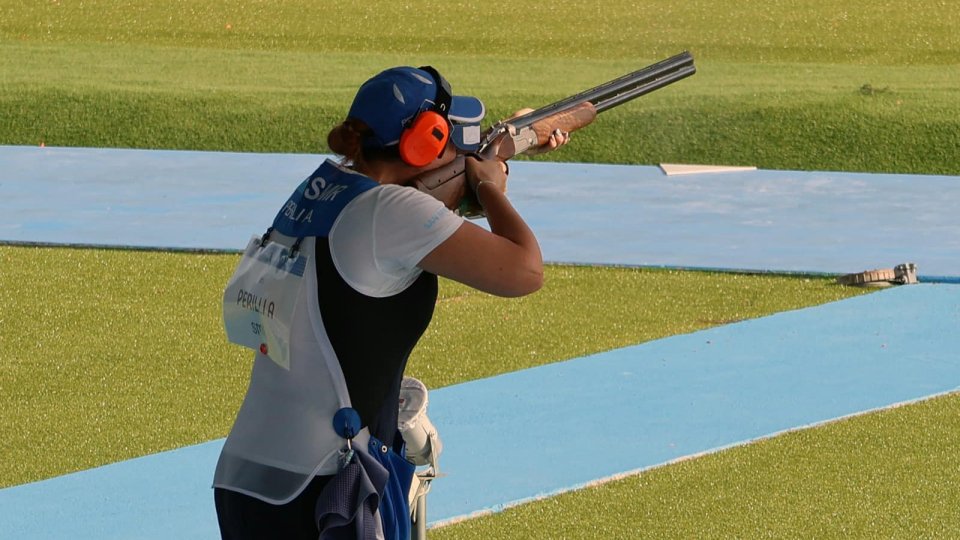 Alessandra Perilli apre l'Olimpiade con un triplo 23