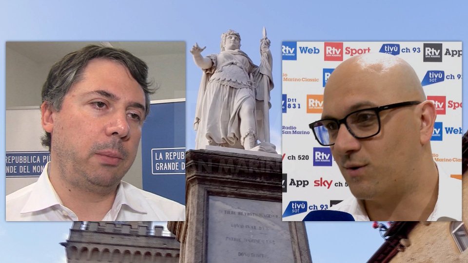 Nei riquadri Gerardo Giovagnoli e Dalibor Riccardi