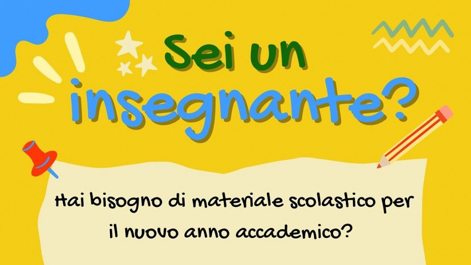 Hai bisogno di materiale scolastico? Centro Del Riuso dona gli oggetti per elementari e nidi