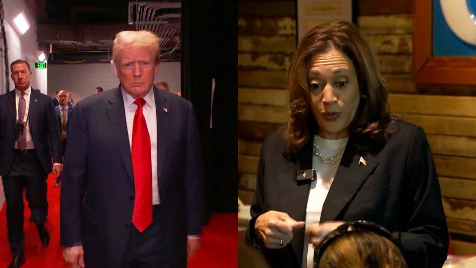 Donald Trump e Kamala Harris