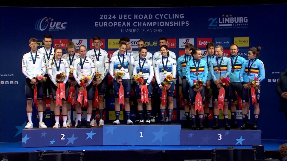 Italia ancora d'oro agli Europei di ciclismo su strada