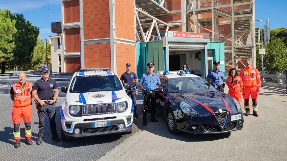 Riccione: Carabinieri e Polizia locale garantiscono sicurezza di medici e personale sanitario