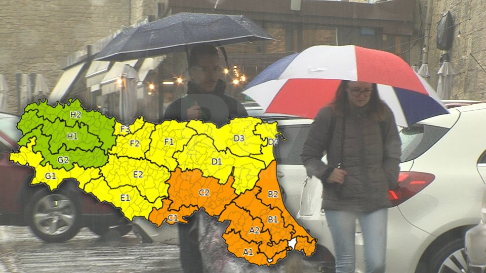 Maltempo: è allerta arancione su San Marino, Emilia Romagna e Marche