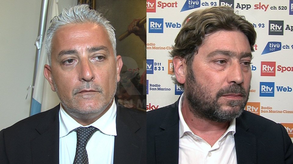 I Segretari Rossano Fabbri e Federico Pedini Amati