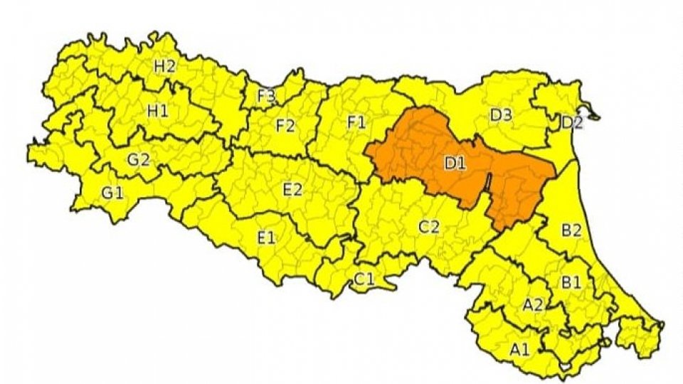 Torna il maltempo: allerta gialla nel Riminese, arancione per piene nella zona di pianura bolognese