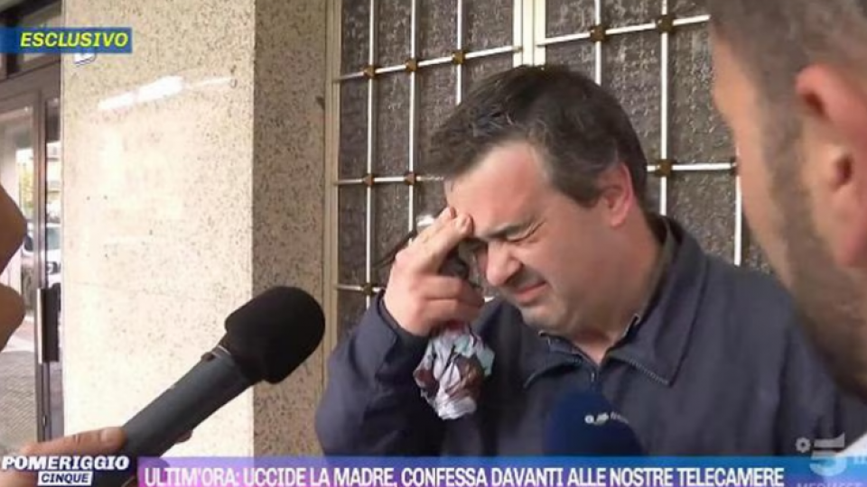 Modena: figlio confessa in diretta tv l'omicidio della madre 80enne