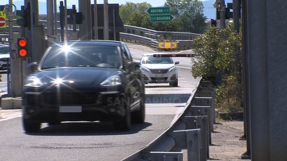 Un casello autostradale