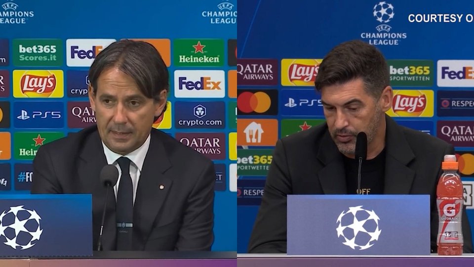 Simone Inzaghi e Paulo Fonseca