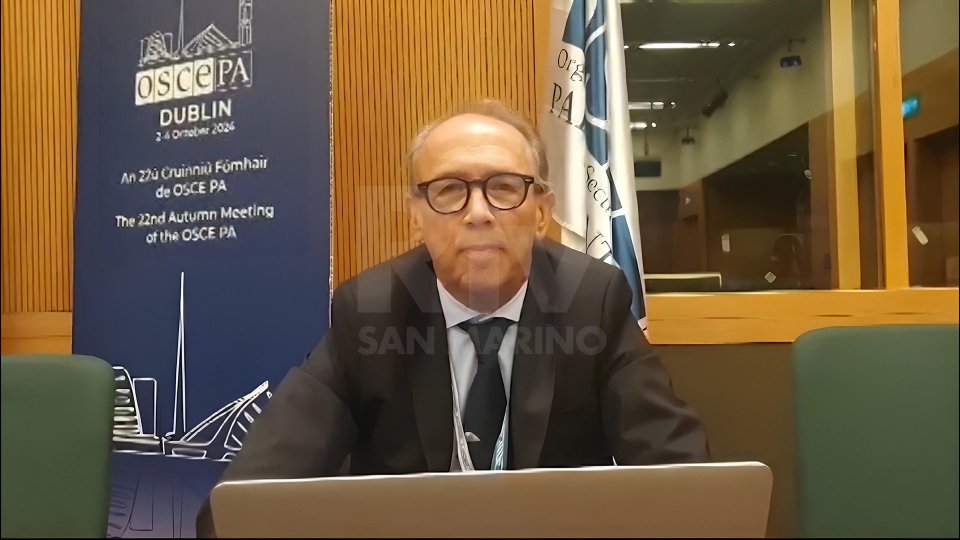 Nel video Oscar Mina, Capo delegazione di San Marino all'Assemblea parlamentare OSCE.